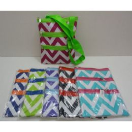 24 Bulk Large CrosS-Body Hand Bag [chevron]