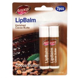 96 Bulk Amoray Lip Balm 2pk Stick Cocoa Butter