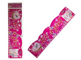 216 Bulk Tissue Paper Banner It's A Girl - Pink