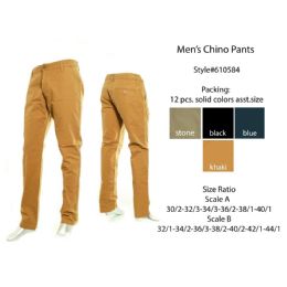 12 Bulk Mens Chino Pants