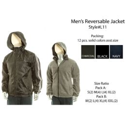 12 Bulk Mens Reversible Jacket