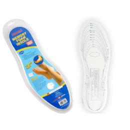 144 Bulk Memory Foam Insoles 1 Pair