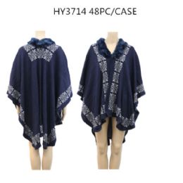 24 Bulk Ladies Fashion Winter Poncho