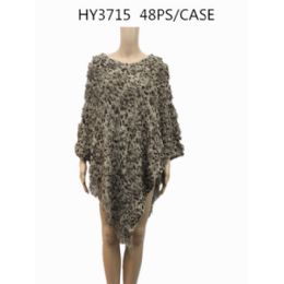 24 Bulk Ladies Fashion Poncho