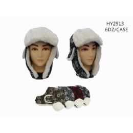 72 Bulk Winter Fashion Trapper Hats