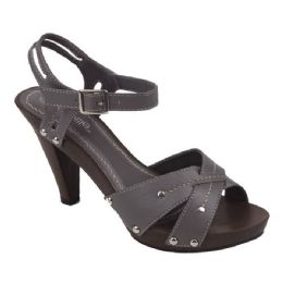 18 Bulk Ladies Fashion Heels In Gray