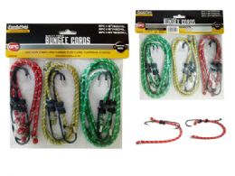 96 Bulk BUNGEE CORDS 6-Piece 12.18.24" HC PVC BAG