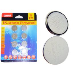 144 Bulk 8-Piece 3v Batteries