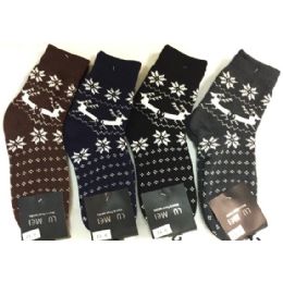 36 Bulk Double Layered Knitted Man Winter Socks