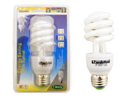 72 Bulk 7 Watt Energy Saving Spiral Lightbulb