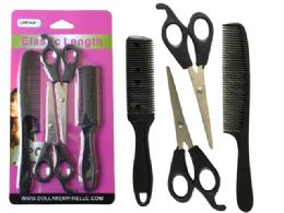 144 Bulk 4-Piece Hair Cut Styling Set