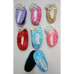 24 Bulk Children FleeceD-Lined Footies Slippers