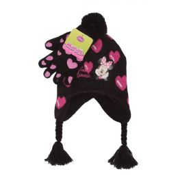 24 Bulk Chirldren Minnie Mouse Hat & Gloves Set