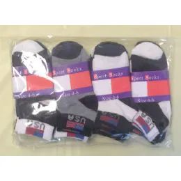360 Bulk Children's Ankle Socks Size:4-6