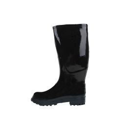 12 Bulk Men's Rubber Rain Boots Black