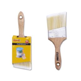 144 Bulk Paint Brush Angle Wood
