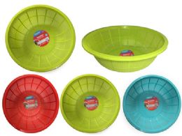 48 Bulk BASKET 16.5 Diameter X5.3" High UPC RED Green Blue
