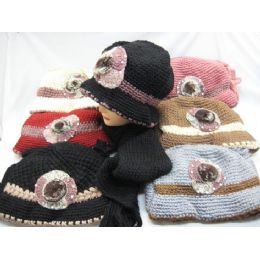 60 Bulk Ladies 2 Piece Winter Set Assorted Colors