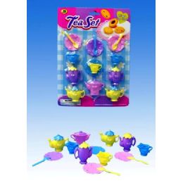 72 Bulk Mini Tea Set In Blister Card