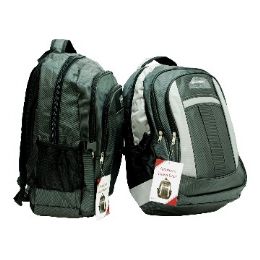 12 Bulk 19" Deluxe Laptop BackpacK- Black