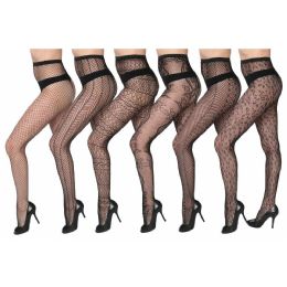 48 Bulk Womens Sexy Fishnet Pantyhose - One Size Fits All