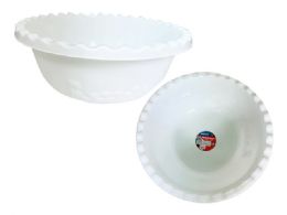 48 Bulk BASIN Round 11.6" Diameter X4.75" High SOLID WHITE Color