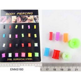 96 Bulk 96 Star Shape Ear Plug Ear Studs Body Jewelry Piercing