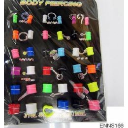216 Bulk Heart Shape Ear Plug Ear Studs Body Jewelry Piercing