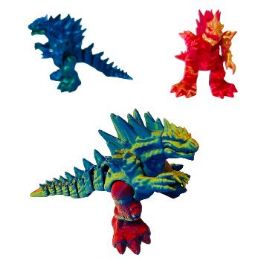 24 Bulk 3D Printed Model Godzilla 3.5"x5"