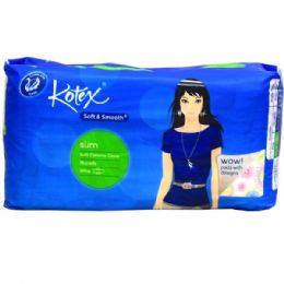 48 Bulk Kotex Smooth Slim Wing Design 16's
