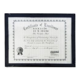 48 Bulk CERTIFICATE FRAME 8.5"X11" Horizontal
