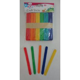48 Bulk 100pc Colored Craft Sticks