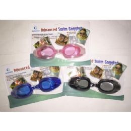72 Bulk Swimming Goggles With Ear Plugs And Nose Plugs