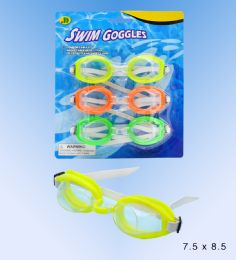 48 Bulk 3pcs Goggles In Blister Card