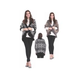 24 Bulk Womens Fashion Assorted Color Ponchos