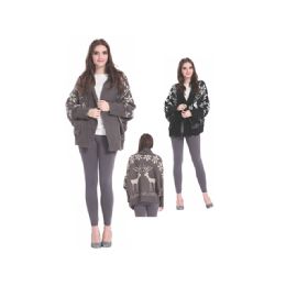 24 Bulk Womens Fashion Assorted Color Ponchos