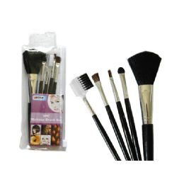 144 Bulk 5pc Makeup Cosmetic Brush Set