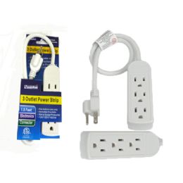 96 Bulk Etl Ul Std. 3 Outlet 1.5 Foot Cable Etl Blue