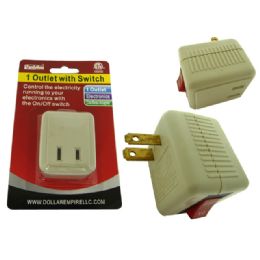 96 Bulk Outlet Adapter With Switch Etl ul