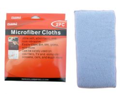 96 Bulk MICROFIBER CLOTH 2-Piece DOU-SIDED SPONGE 4.25X7.5X0.5
