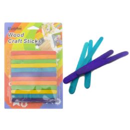 72 Bulk Craft Stick 72pc Multi Color