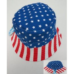 24 Bulk Bucket Hat American Flag