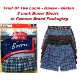 48 Bulk Fruit LooM-HaneS-GildaN-Boy 3pk White A-Shirts In Famous Brand Pack
