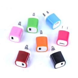 80 Bulk 80 New Single Usb Wall Charger In Assorted Colors