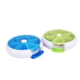 48 Bulk Rotating 7 Day Pill Box - Press The Button And It Rotates To The Next Compartment!!