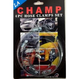 96 Bulk Wholesale 4pcs Large Hose Clamp Set, 4 Different Size In A Set. - Wholesale Sock Deals