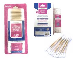 72 Bulk 550 Piece Wooden Cotton Swabs