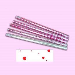 12 Bulk Valentines Cellophane Wrapping Paper 30" X 100'