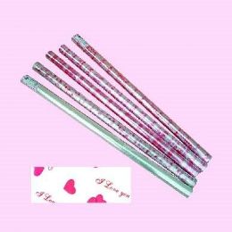 12 Bulk Valentines Cellophane Wrapping Paper 30" X 100'