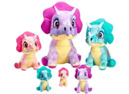 48 Bulk TRIPPS - Triceratops  Plush Toy 11" - 17"